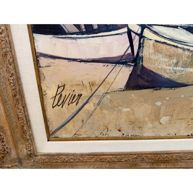 Charles Levier “Village Corde” Original Oil on Canvas, Mid-20th Century For Sale - Image 10 of 10