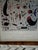 Delightful, rare 1987 Joan Miro Retrospective Guggenheim Museum exhibit poster .