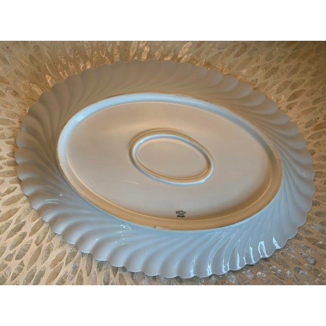 1930s Haviland Limoges Porcelain Ladore Serving Dish & Platter Set- 2 Pieces For Sale In Philadelphia - Image 6 of 8