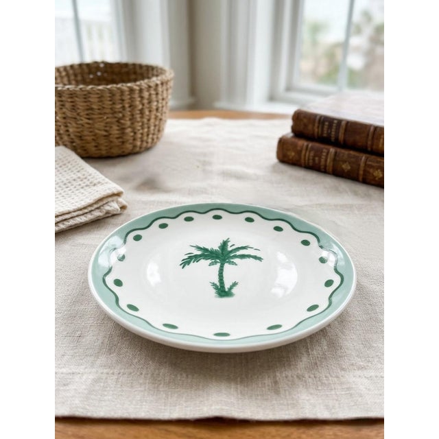 Vintage Fern & Co. For Anthropologie Palm Tree Appetizer Plate For Sale - Image 12 of 12