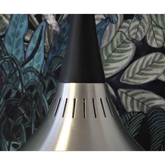 Orient Brushed Aluminum Pendant Lamp by Jo Hammerborg for Fog & Mørup, 1960s For Sale - Image 9 of 11