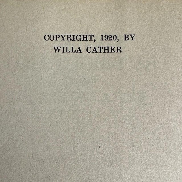 Art Deco Antique 1920 Book "Youth & the Bright Medusa" Willa Cather 1st Ed For Sale - Image 3 of 7