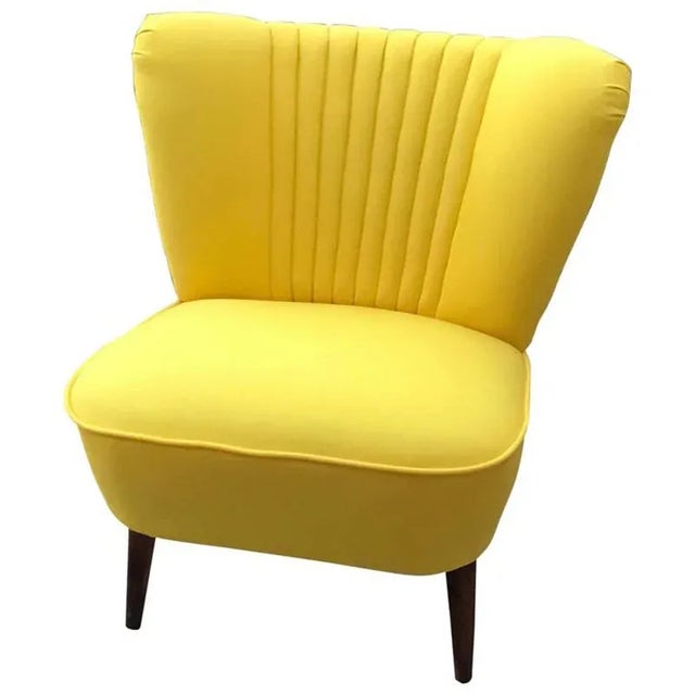 Yellow Cocktail Chair, 1960s For Sale - Image 9 of 9