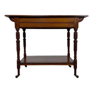Antique English Walnut Side Table, 1900s For Sale