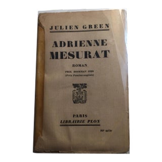 1927 Adrienne Mesurat Book by Julien Green For Sale