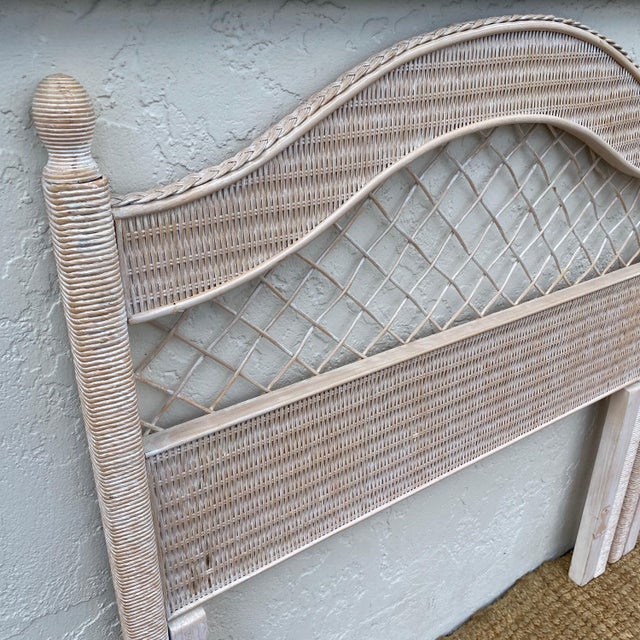 Vintage Twin Headboards by Henry Link Wicker A Pair Chairish