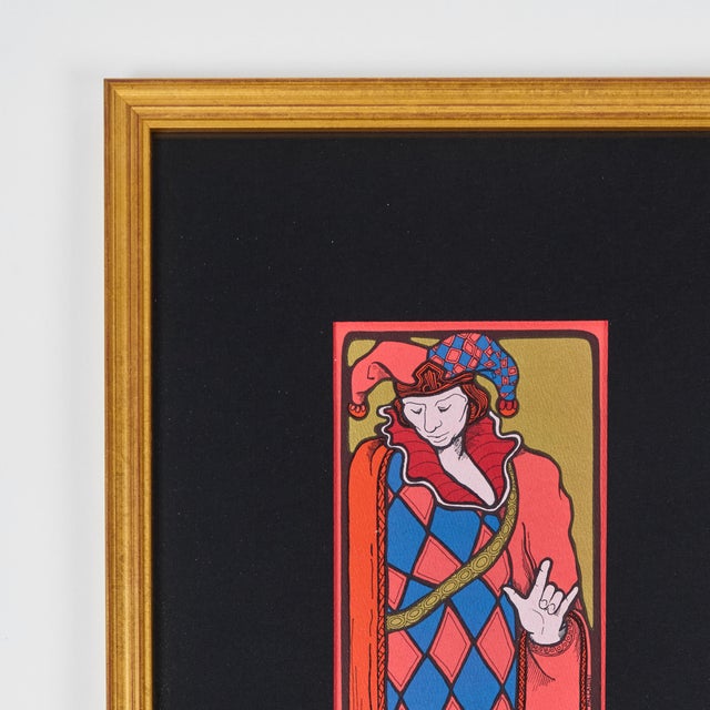 1960s Vintage Printed Tarot Card by David Mario Palladini, C 1967 | Le Mat For Sale - Image 5 of 8