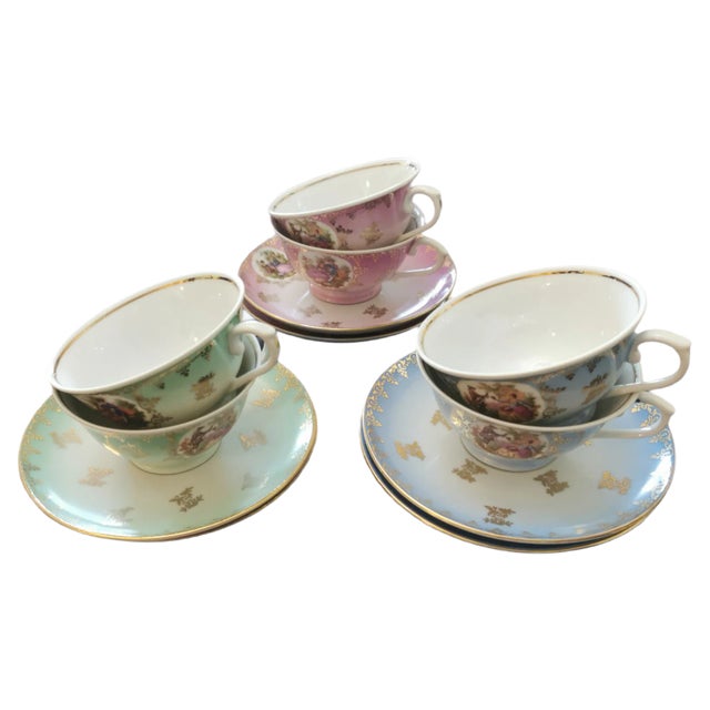 Tea Set, Set of 6 For Sale