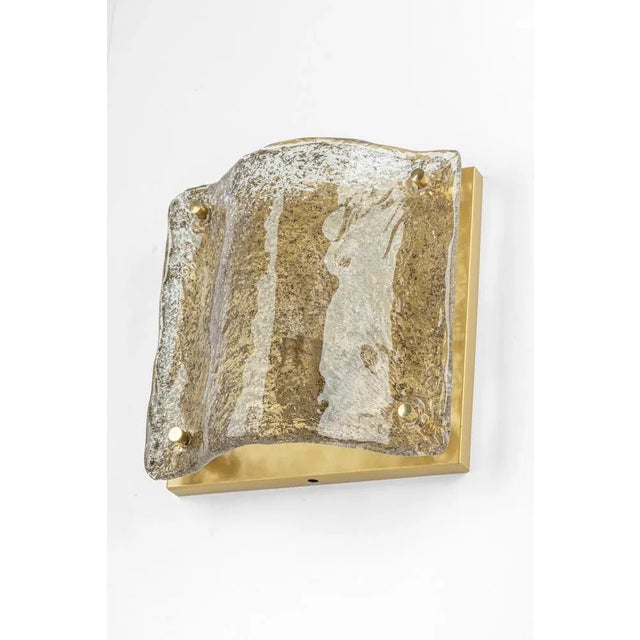 Murano Glass Sconces attributed to Kaiser for Kaiser Idell / Kaiser Leuchten, 1970s, Set of 2 For Sale - Image 4 of 12