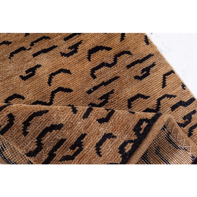 Modern Tibetan “Tiger” Wool Rug by Doris Leslie Blau For Sale - Image 4 of 5