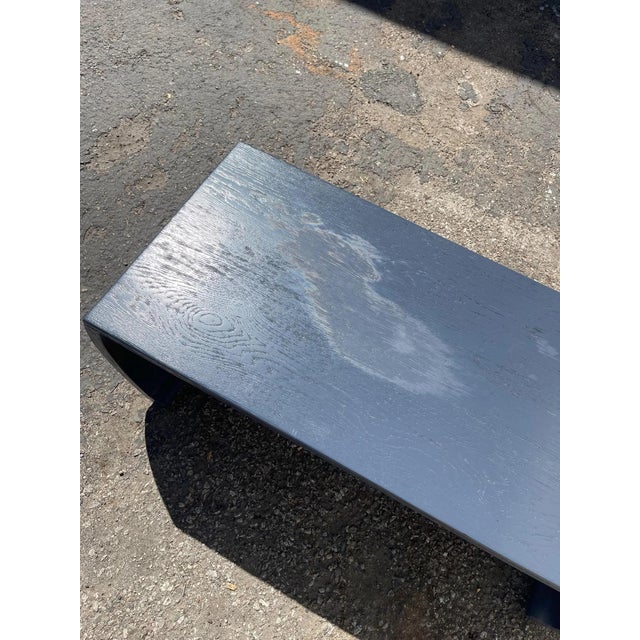 Solid Wood Coffee Table Arched Waterfall Ming Style Bohemian Chinoiserie For Sale - Image 10 of 10