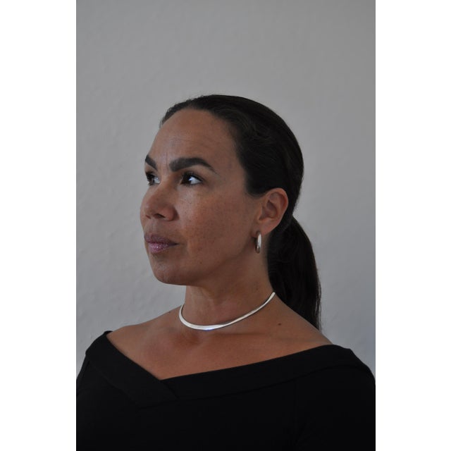 Contemporary Danish Modern Sterling Silver Collier Necklace by N.E. From, 1960s For Sale - Image 3 of 10