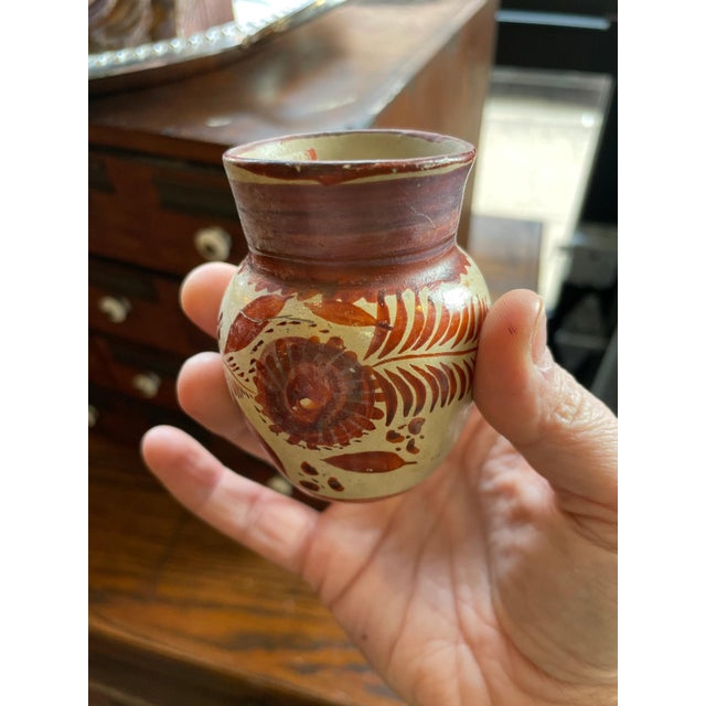 Unusual little Mexican cocoa cup that appears to have once been part of a museum collection. I bought this along with two...