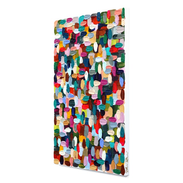 Contemporary Priceless 1 - Original Textural Abstract Acrylic Painting on Canvas by Shiri Phillips For Sale - Image 3 of 8