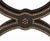 Baker Alexandre Brown Leather Brass Riveted Stool For Sale In New York - Image 6 of 8