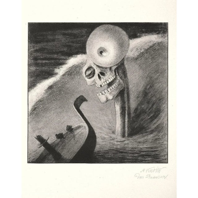 Das Grausen - Lithograph After A. Kubin - 1903 1922 For Sale - Image 4 of 4