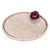 Artifacts Rattan 16" Round Serving Tray, White Wash with Glass Insert For Sale In Houston - Image 6 of 12