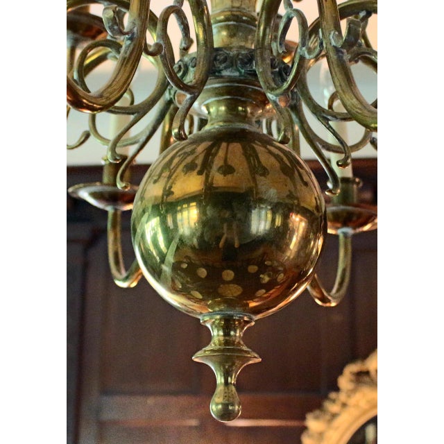 Baroque Late 19th-Early 20th Century Dutch Baroque Taste Chandelier For Sale - Image 3 of 6