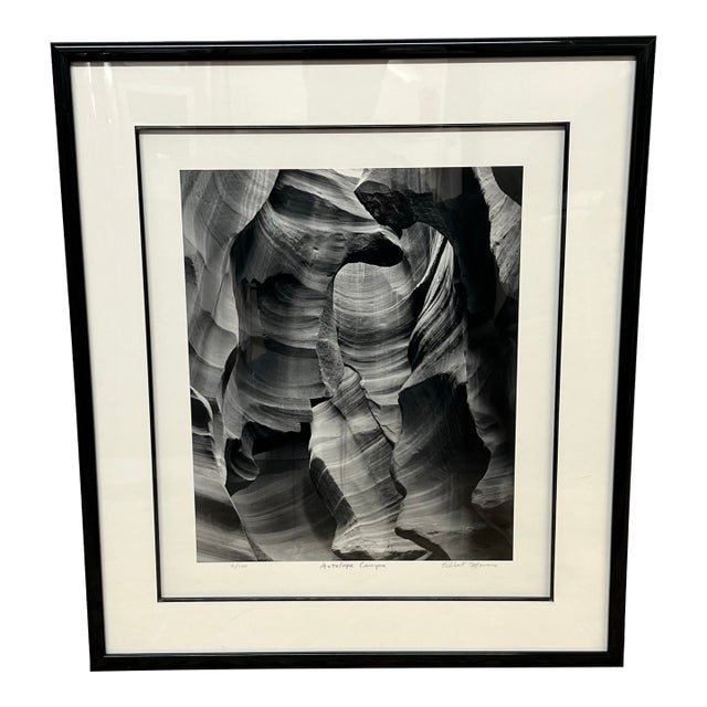 Robert Morris Cathedral & Antelope Canyon in Park, Utah B/W Limited Photography, Certificate For Sale