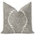Pair of beautiful custom-made musgrove chenille pillows in charcoal. Meticulously handcrafted with serged interior seams,...