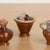 Brown 1950s Set of 6 French Glazed Ceramic Miniature Vases For Sale - Image 8 of 10
