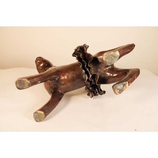 Brown Bronze Bunny in Tutu For Sale - Image 8 of 8