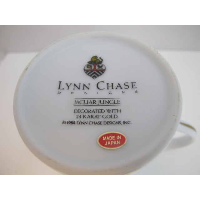 Lynn Chase Leopard Cat Design Jaguar Jungle Porcelain 24k Gold Creamer Pitcher For Sale - Image 10 of 10