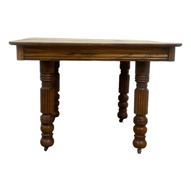 Vintage English Oak Pub Table Dining Table For Sale