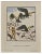 Carlège, Les Oiseaux du Lac, Original Woodcut Print, Early 20th Century For Sale