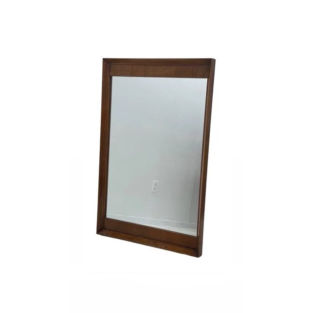 1970s Vintage United Company Mid Century Modern Mirror For Sale - Image 5 of 5