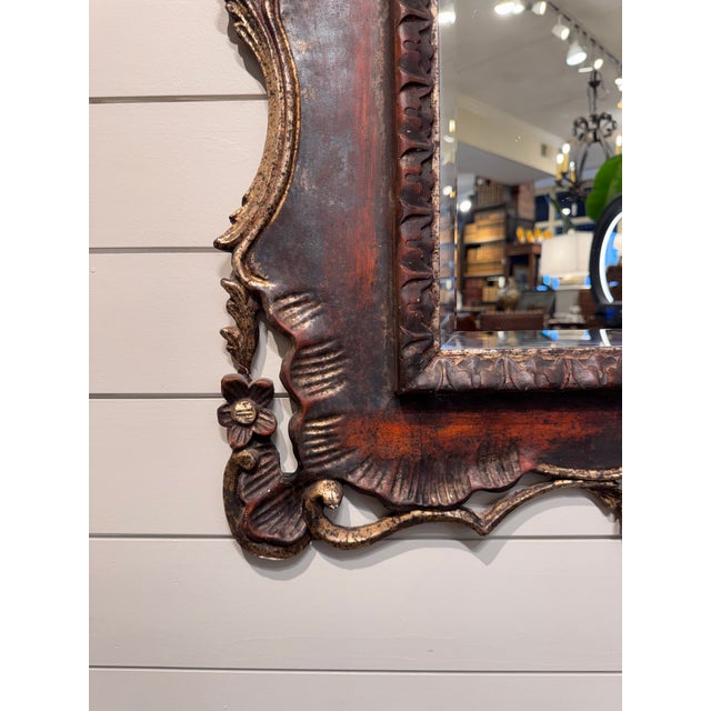 19th Century 19th Century Italian Carved Mirror For Sale - Image 5 of 10