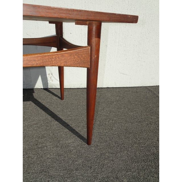 Brown Vintage Mid Century Modern Brown End Table For Sale - Image 8 of 12
