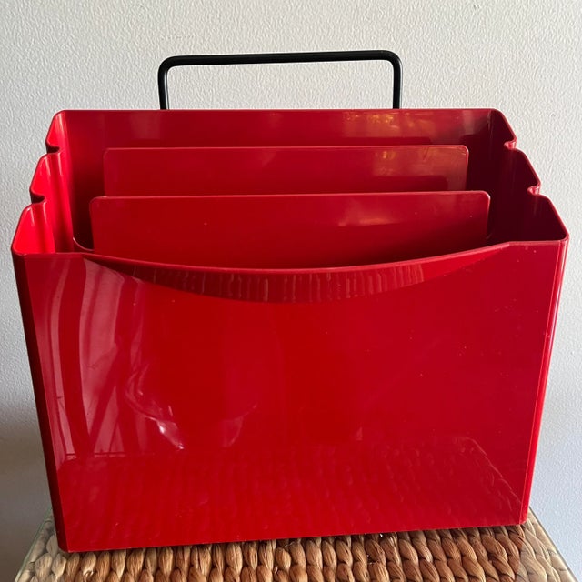 Postmodern magazine rack by Andries & Hiroko Van Onck for Magis. Made in Italy