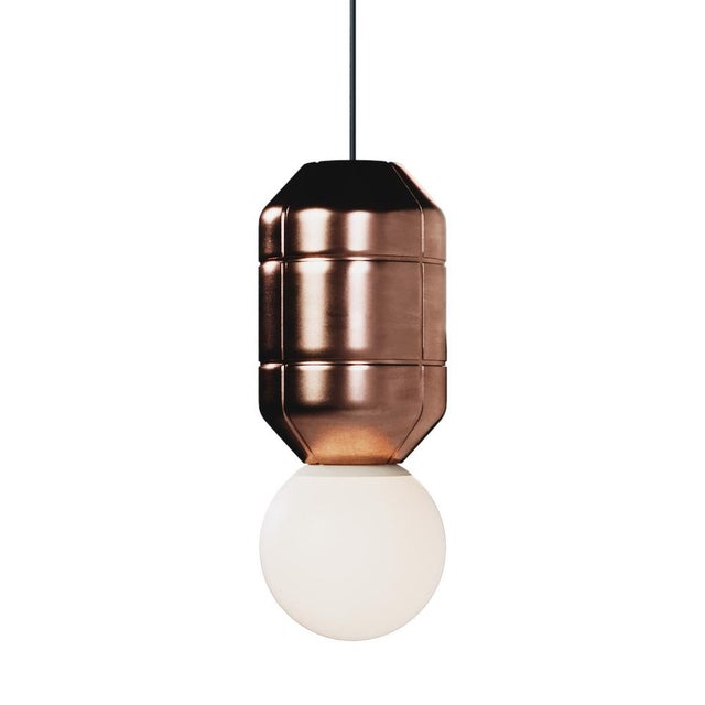 Glass Ceramic Base Pendant Lamp by Svitanok For Sale - Image 7 of 7