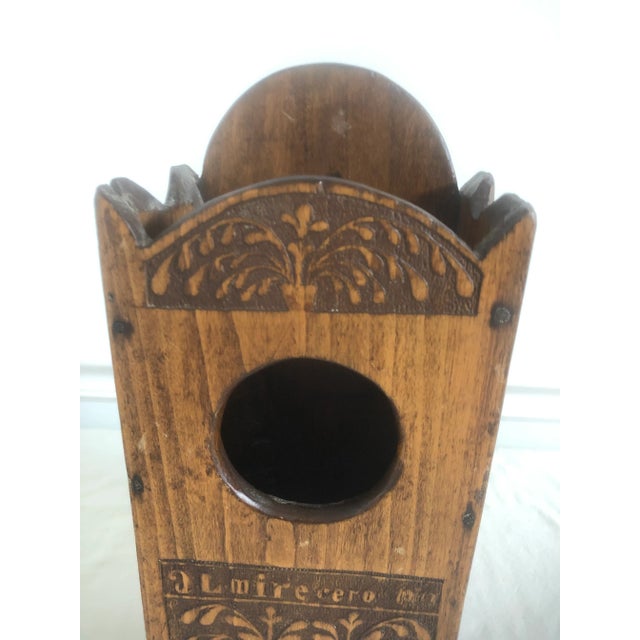 19th Century Primitive Clock Holder Box For Sale - Image 9 of 11
