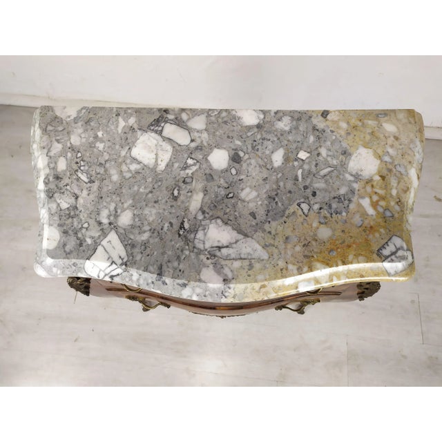 Wood Louis XV Curved Chest of Drawers For Sale - Image 7 of 18