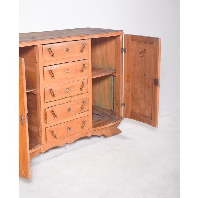 1920s Antique Sideboard with Drawers and Doors, 1920 For Sale - Image 5 of 11