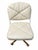 Plastic Vintage Douglas Furniture Ivory Faux-Leather Swivel Chairs on Casters — Pair For Sale - Image 7 of 10