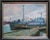 1960s Nikolajs Breikss, Port, Big Ship, 1964, Oil on Cardboard For Sale - Image 5 of 6