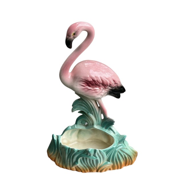 1950s Hollywood Regency Art Deco Flamingo Planters - Set of 3 For Sale - Image 4 of 12