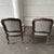 2010s French Louis XV Style Striped Fauteuil Armchairs, Pair For Sale - Image 5 of 12