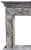 Italian Travertine Marble Fireplace, 20th Century For Sale - Image 5 of 7