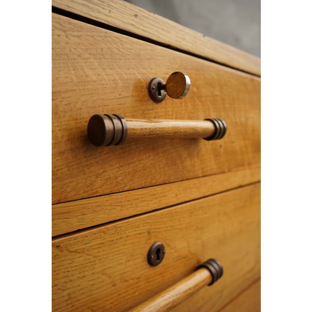 Art Deco French Freestanding Desk in Ash, 1930s For Sale - Image 16 of 18