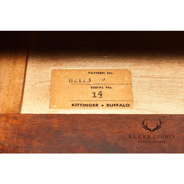 Wood Kittinger Chippendale Style Mahogany Long dresser For Sale - Image 7 of 18