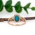 1.8cts Arizona Sleeping Beauty Turquoise Ring With Diamonds in 14k Gold, 9x7mm For Sale In Columbus - Image 6 of 7