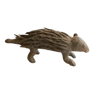 Vintage African Porcupine Sculpture