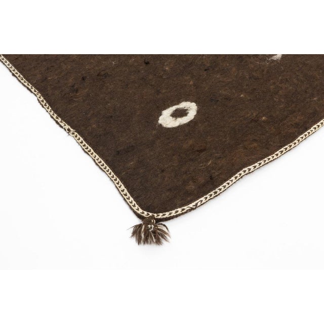 19th Century Woolen Namad Felt Rug, Afghanistan, 1890s For Sale - Image 10 of 14