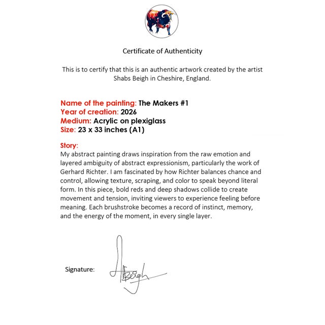 The Makers #1 Abstract Expressionism Acrylic Painting For Sale - Image 12 of 12