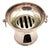 Plain Silver Stove with Rings as Handles For Sale