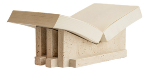 Small Mathilda Bookstand in Travertine by Kiwano Concept